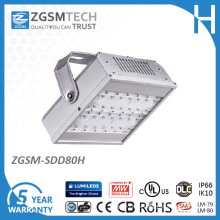 Module Designed 80W LED Tunnel Light with 5 Years Warranty